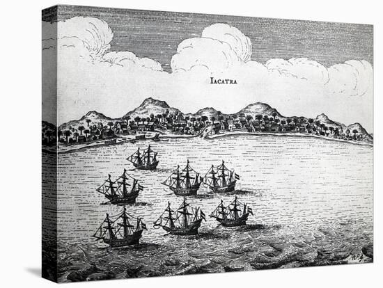 Dutch Fleet of Admiral Cornelis De Jonge Matelief (Ca 1569-1632) in Jakarta in 1607-null-Premier Image Canvas