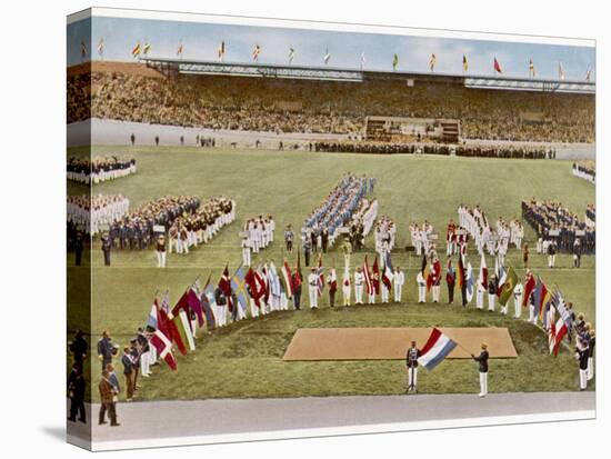 Dutch Footballer Harry Denis Swears the Olympic Oath-null-Premier Image Canvas