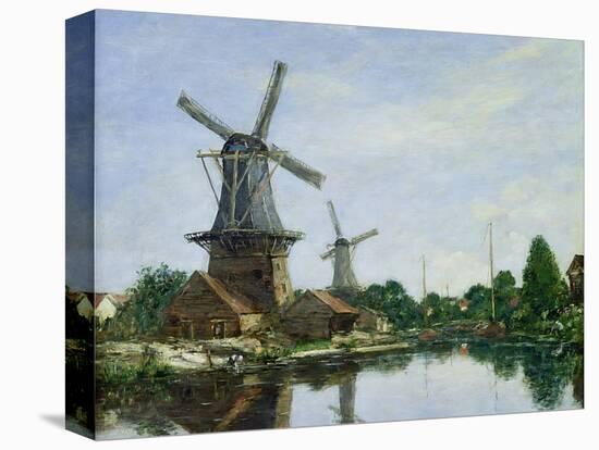 Dutch Windmills, 1884-Eugène Boudin-Premier Image Canvas