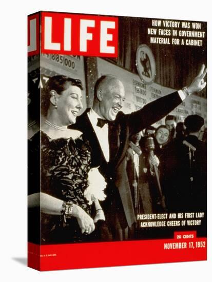 Dwight D. Eisenhower and Mamie, November 17, 1952-Hank Walker-Premier Image Canvas