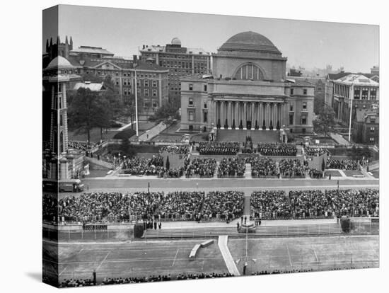 Dwight D. Eisenhower's Inauguration as President of Columbia University-Ralph Morse-Premier Image Canvas