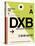 DXB Dubai Luggage Tag I-NaxArt-Stretched Canvas