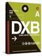 DXB Dubai Luggage Tag II-NaxArt-Stretched Canvas