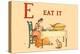 E Eat It-Kate Greenaway-Stretched Canvas
