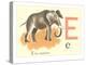 E is for Elephant-null-Stretched Canvas