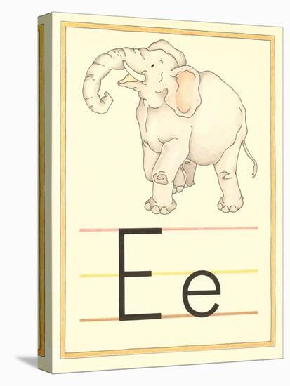 E Is for Elephant-null-Stretched Canvas