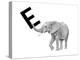 E is for Elephant-Stacy Hsu-Stretched Canvas