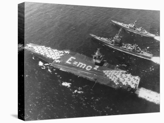 E=Mc2 on USS Enterprise Aircraft Carrier-null-Premier Image Canvas