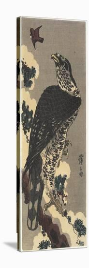 Eagle and Sparrow-Keisai Eisen-Premier Image Canvas