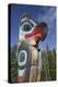Eagle Image on Totem Pole, Teslin Tlingit Heritage Center, Teslin, Yukon, Canada, North America-Richard Maschmeyer-Premier Image Canvas