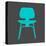 Eames Chair Teal-Anita Nilsson-Stretched Canvas