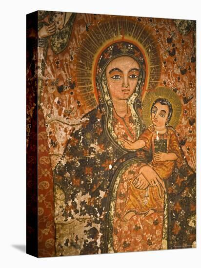 Early 12th Century Frescoes in Bet Maryam, St. Mary's Church, Lalibela, Ethiopia, Africa-Gavin Hellier-Premier Image Canvas