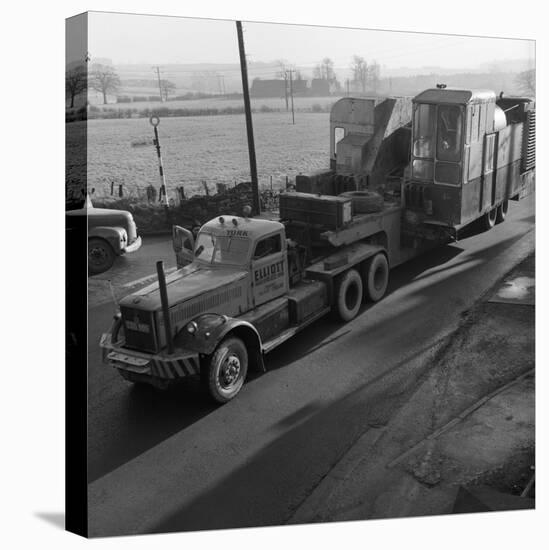Early 1940S Diamond T Truck Pulling a Large Load, South Yorkshire, 1962-Michael Walters-Premier Image Canvas
