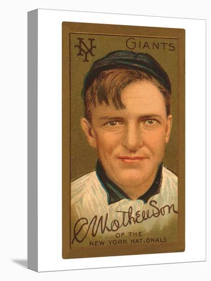 Early Baseball Card, Christy Mathewson-null-Stretched Canvas