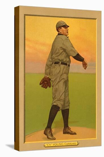 Early Baseball Card, Cy Young-null-Stretched Canvas