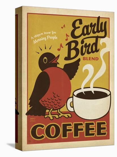 Early Bird Blend Coffee-Anderson Design Group-Stretched Canvas