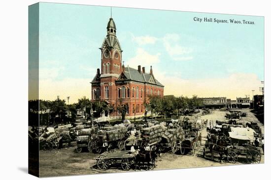Early City Hall Square, Waco-null-Stretched Canvas