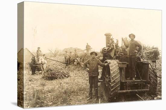 Early Farm Equipment-null-Stretched Canvas