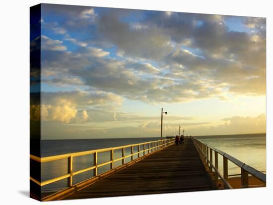 Early Light on Urangan Pier, Hervey Bay, Queensland, Australia-David Wall-Premier Image Canvas