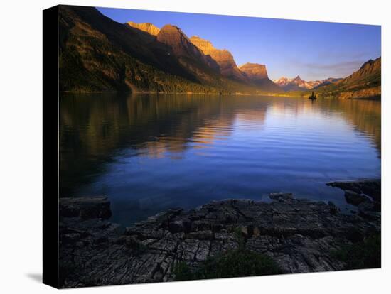 Early Morning at St Mary Lake in Glacier National Park, Montana, USA-Jerry Ginsberg-Premier Image Canvas