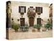 Early Morning Exterior of a Restaurant, Pienza, Italy-Dennis Flaherty-Premier Image Canvas