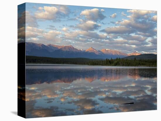 Early Morning Light at Pyramid Lake, Jasper National Park, UNESCO World Heritage Site, British Colu-Martin Child-Premier Image Canvas