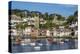 Early Morning Light on Small Boats at Anchor in the Harbour at Fowey, Cornwall, England-Michael Nolan-Premier Image Canvas