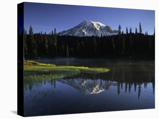 Early Morning Mt Rainier, Mt Rainier National Park, Washington-Jerry Ginsberg-Premier Image Canvas