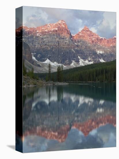 Early Morning Reflections in Moraine Lake, Banff National Park, UNESCO World Heritage Site, Alberta-Martin Child-Premier Image Canvas