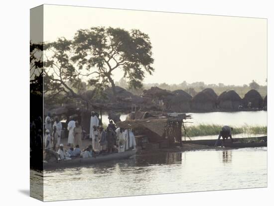 Early Morning River Scene, Northern Area, Nigeria, Africa-David Beatty-Premier Image Canvas