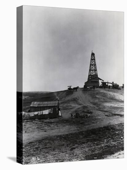 Early Oil Drilling Operation-null-Premier Image Canvas