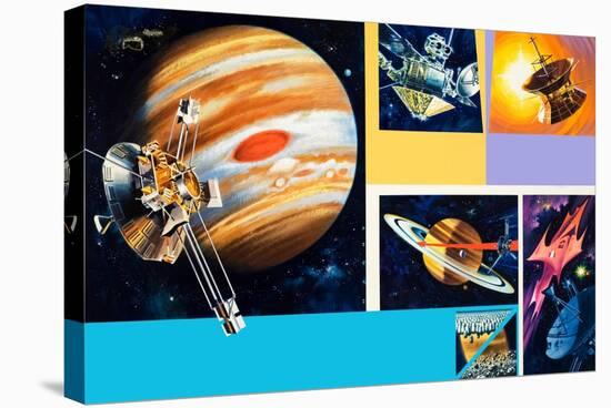 Early Unmanned Space Missions to the Outer Planets-Wilf Hardy-Premier Image Canvas