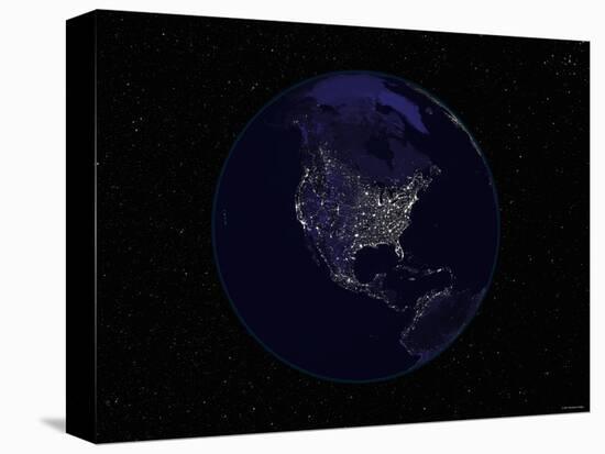 Earth Centered on Northamerica-Stocktrek Images-Premier Image Canvas