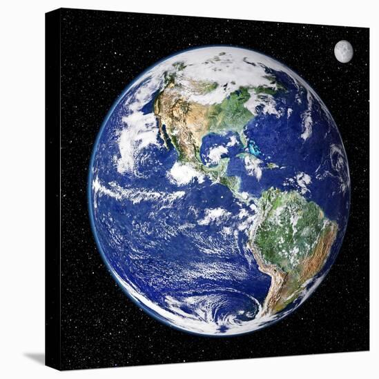 Earth From Space, Satellite Image-null-Premier Image Canvas