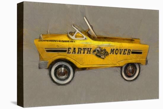Earth Mover Pedal Car-Michelle Calkins-Stretched Canvas