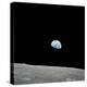 Earth Rising Above the Lunar Horizon-Stocktrek Images-Premier Image Canvas