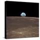 Earth Rising Above the Moon's Horizon-Stocktrek Images-Premier Image Canvas