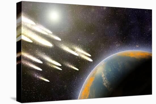 Earth's Cometary Bombardment, Artwork-Equinox Graphics-Premier Image Canvas