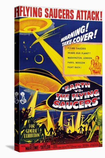 Earth vs. the Flying Saucers, Joan Taylor, Hugh Marlowe, 1956-null-Stretched Canvas