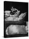 Eartha Kitt, Sitting on Chaise in Scene from New Faces-Ralph Morse-Premier Image Canvas