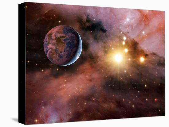 Earthlike Alien Planet, Artwork-Detlev Van Ravenswaay-Premier Image Canvas