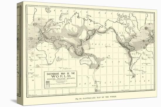 Earthquake Map of the World-null-Premier Image Canvas