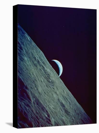 Earthrise over the Moon Taken by the Apollo 17 Crew-null-Premier Image Canvas