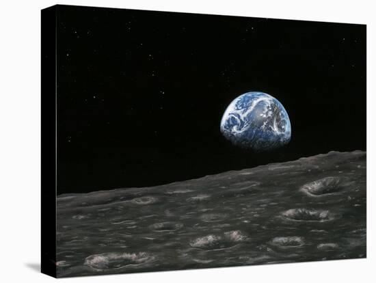 Earthrise Photograph, Artwork-Richard Bizley-Premier Image Canvas