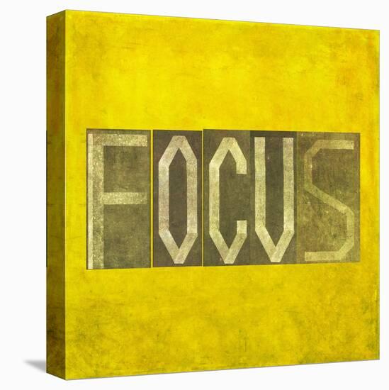 Earthy Background Image And Design Element Depicting The Word "Focus"-nagib-Stretched Canvas