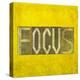 Earthy Background Image And Design Element Depicting The Word "Focus"-nagib-Stretched Canvas