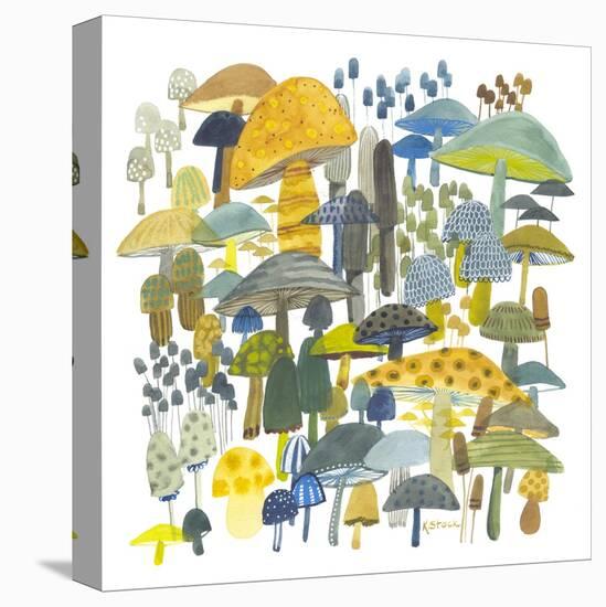 Earthy Shrooms-Kerstin Stock-Stretched Canvas