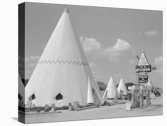 East and Sleep in a Wigwam-Marion Post Wolcott-Stretched Canvas