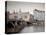 East Bank of Vltava River with Dancing House and Jiraskuv Bridge, Prague, Czech Republic-Nick Servian-Premier Image Canvas