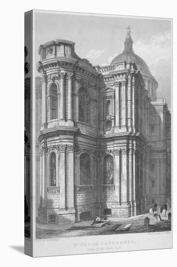 East End of St Paul's Cathedral, City of London, 1837-John Le Keux-Premier Image Canvas